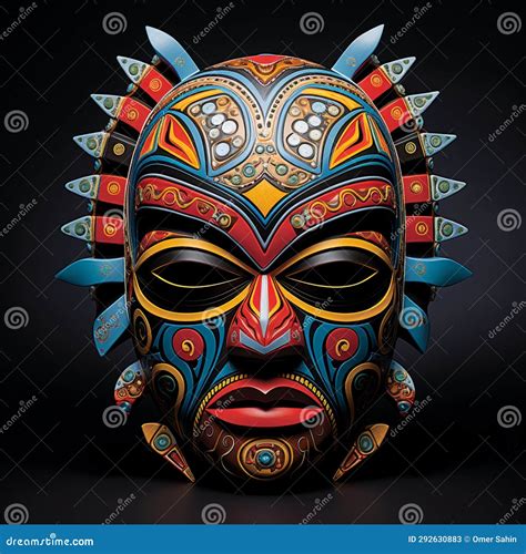 Intricate and Vibrant Tribal Mask Unveiling Ancient Wisdom and Cultural