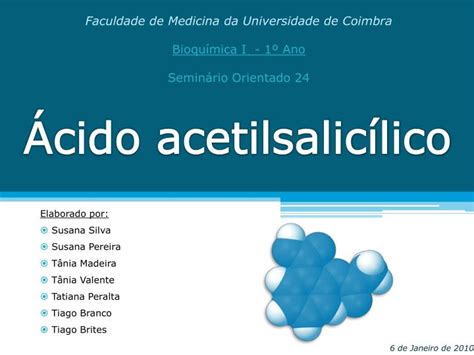 PPT Ácido acetilsalicílico PowerPoint Presentation free download