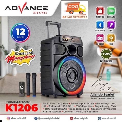 Jual Speaker Aktif Bluetooth Advance 12 Shopee Indonesia