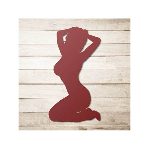 Woman Silhouette Metal Wall Art Sexy Woman Metal Art Nude Woman Nude