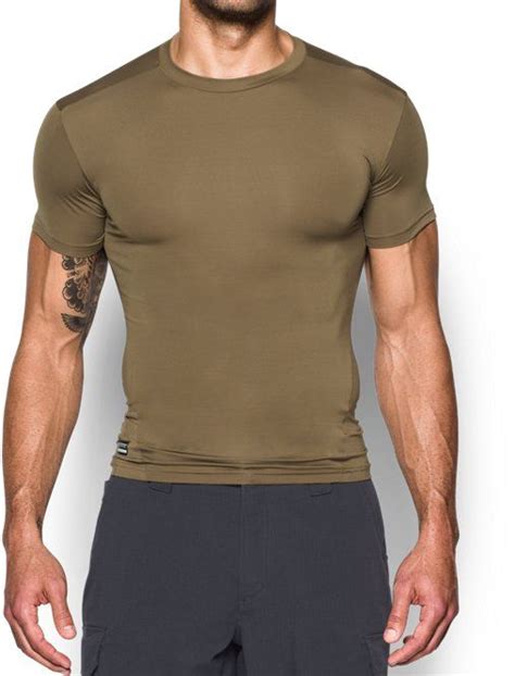 Mens Tactical Heatgear® Compression Short Sleeve T Shirt Under