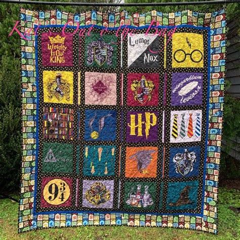 Complete Set Of Hp Quilt Blocks Harry Potter Quilt Harry Potter