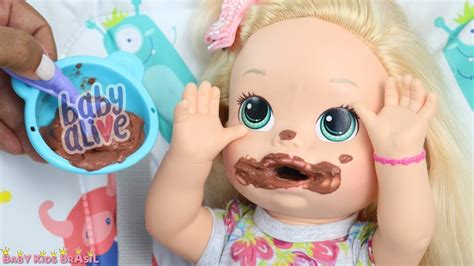 Baby Alive Comilona Alice Come Papinha Especial De Brigadeiro E Suco De