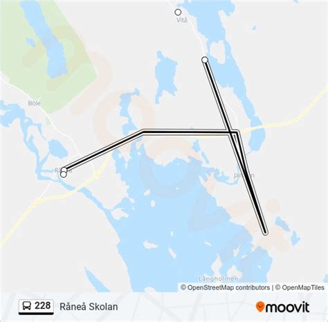 228 Rutt Tidtabeller Hållplatser And Kartor Råneå Skolan Uppdaterat