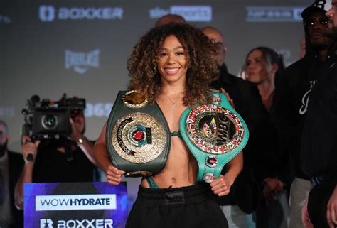 Photos: Mikaela Mayer, Alycia Baumgardner - Erupt at Weigh-In - Boxing News