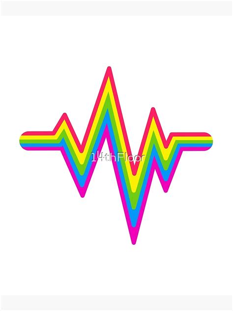 Gay Heartbeat LGBT Flag Colors LGBTQ Pride Doctor Nurse Poster For Sale By ThFloor Redbubble