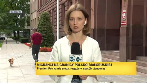 Usnarz Górny Migranci na granicy polsko białoruskiej Na nagraniu