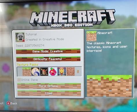 Xbox 360 Minecraft Update