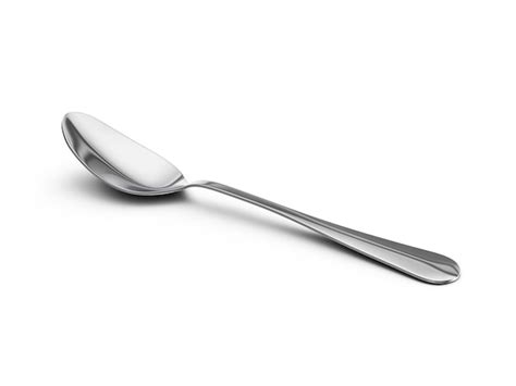 Premium Photo Spoon On White