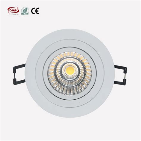 Aluminum Diameter 92mm Cutout 78mm Cob 7w 9w Led Ceiling Spotlight For Museum China Led