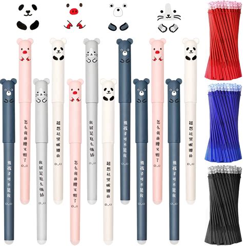 Yhuikxin Pcs Stylos Encre Gel Effa Able Kawaii Stylo Effacables