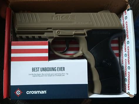 Crosman Bb Gun Air Pistol Semi Automatic Co2 Powered 480 Fps Steel Barrel Mk45 28478150669 Ebay