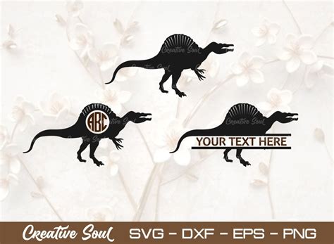 Dinosaur Monogram SVG Cut File Dinosaur Graphic By Creative Soul