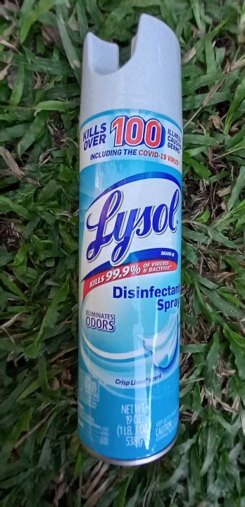 Lysol Disinfectant Spray Crisp Linen Scent G Bigger Size Sold Per