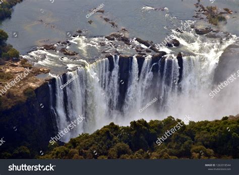 Aerial View Victoria Waterfalls Stock Photo 1263318544 | Shutterstock