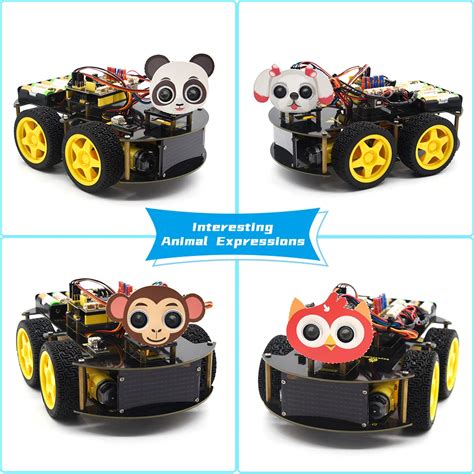 Keyestudio Wd Multi Bt Robot Car Kit V W Led Display For Arduino