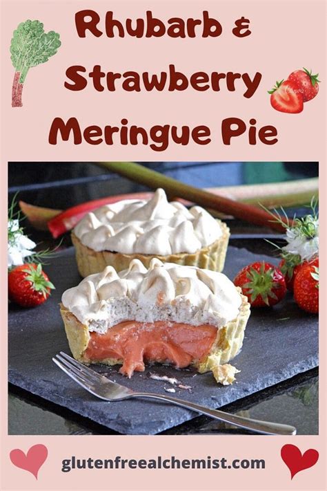 Rhubarb And Strawberry Meringue Pie With Gluten Free Pastry