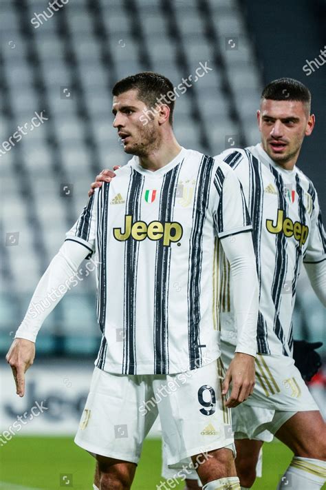 Alvaro Morata Juventus Fc Celebrates During Editorial Stock Photo ...