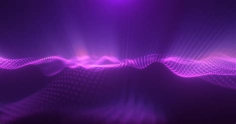 Premium Photo Abstract Glowing Purple Magic Energy Wave From