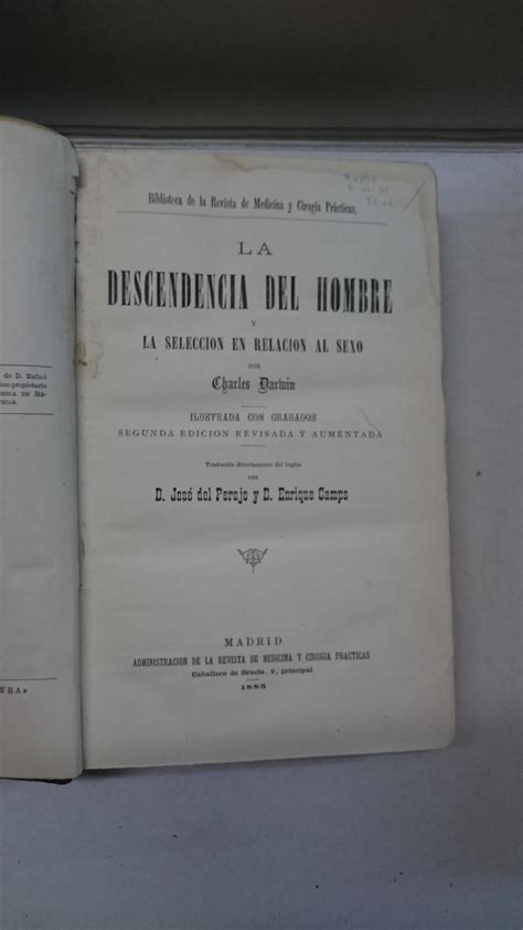 La descendencia del hombre y la selección en relación al sexo de