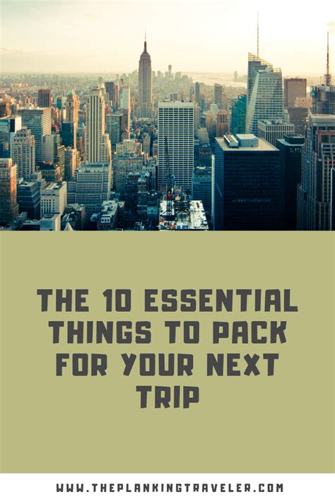 The Essential Things To Pack For Your Next Trip That Arent On