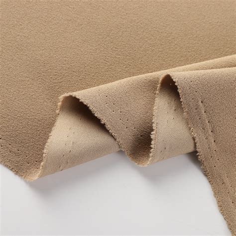 Polyester Spandex Air Layer Stretch Scuba Knitted Fabric Crepe