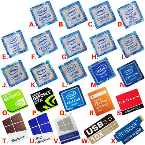 Intel Generation Stickers 8th Generation I7 Sticker Intel Stickers Wholesale Stationery