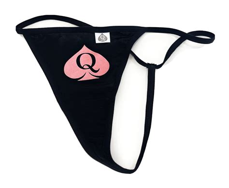 Qos Brand Queen Of Spades Logo G String Blacked Pink Icon Hotwife Bbc 2xl Ebay