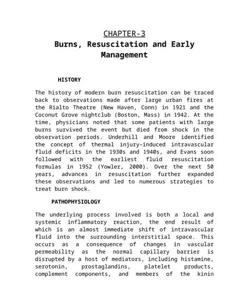 DOC Chapter 3 Burn Resuscitation And Early Management DOKUMEN TIPS