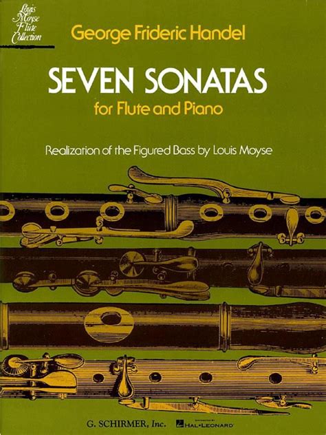 Seven Sonatas For Flute And Piano By George Frideric Handel