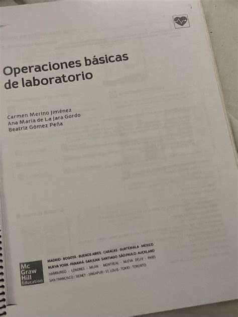 Vendo Libro De Operaciones Básicas De Laboratorio De Segunda Mano Por