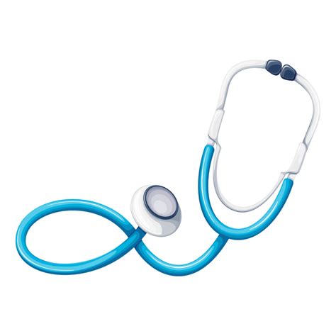 Doctors Stethoscope Illustration Cartoon Isolated Medical Tool Of