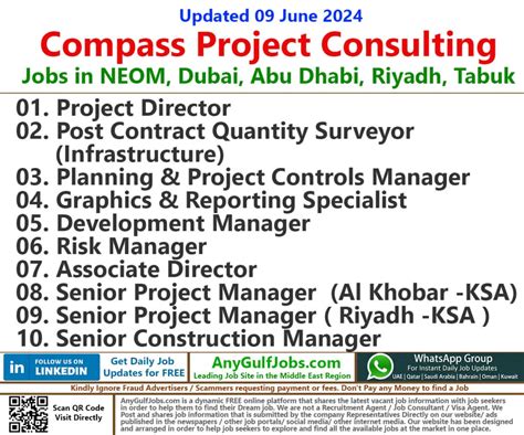 Compass Project Consulting Job Vacancies Anygulfjobs