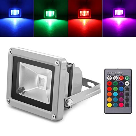 Led Flood Light Outdoor Rgb Spotlight Floodlight 10W Wall Washer Lamp