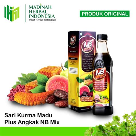 Jual Madu NB Mix Ratu Lebah 470gram Sari Kurma Madu Angkak Asli