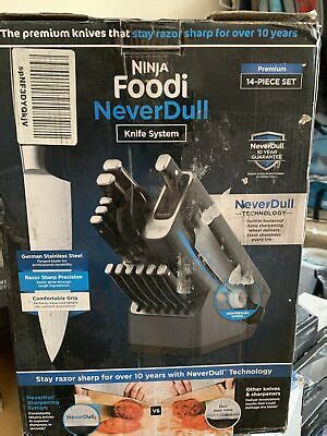 Ninja Foodi NeverDull Premium 14 Piece Knife Block Set With Built In