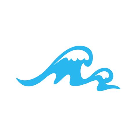 Blue Water Wave Line Icon In The Sea 14550731 PNG