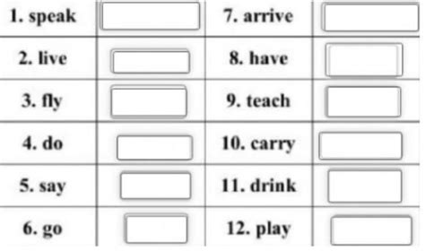 Write The Verbs In Third Person Singular She He It Conjugation Brainlylat