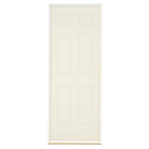 JELD WEN 30 In X 80 In Textured 6 Panel Solid Core Primed Composite