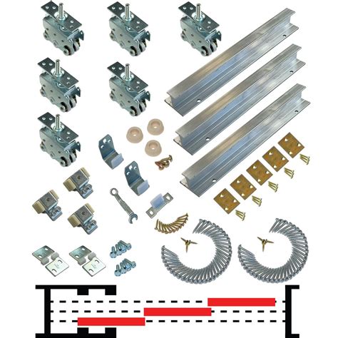 Mp X Tri Pass Pocket Door Hardware Set