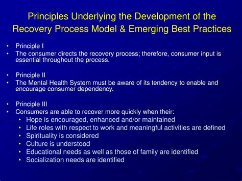 Ppt Recovery Concepts And Models In Mental Health Care Overview And