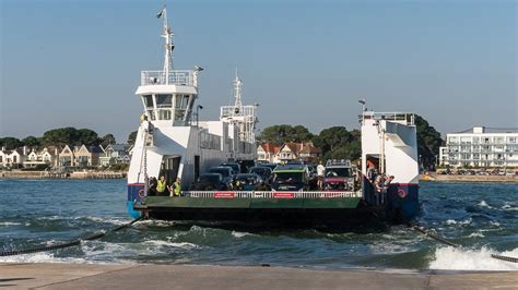 Repaired Sandbanks Chain Ferry Returns After Two Month Delay Bbc News