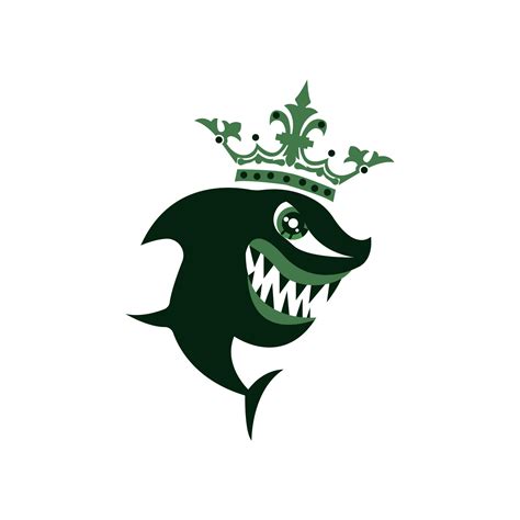 Shark King Icon Logo 11916892 Vector Art At Vecteezy