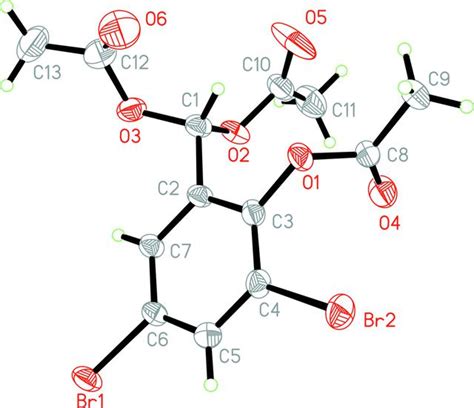 Iucr Acetoxy Dibromophenyl Methylene Diacetate