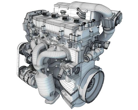 Car Engine 3d Model By 3d Horse