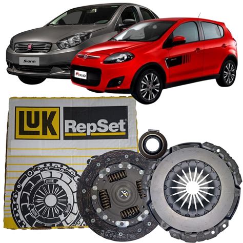 KIT DE EMBREAGEM FIAT NOVO PALIO GRAND SIENA 1 4 8V EVO 2012 A 2021 LUK