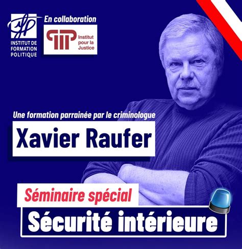 Séminaire Sécurité intérieure avec lInstitut de Formation Politique