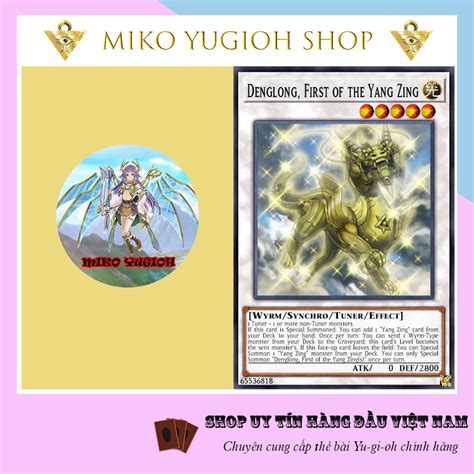 Miko Yugioh Thẻ Bài Yugioh Chính Hãng Tiếng Nhật Denglong First Of The Yang Zing Shopee