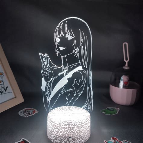 Anime Kakegurui Rysunek Yumeko Jabami 3D Lampa LED RGB Lampki Nocne