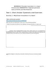 Bsbinn Assessment Pdf Task Short Answer Questions And Exercises